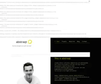 Abstraqt.at(Abstraqt Werbung mit Charakter) Screenshot
