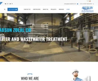 Absunwater.com(تصفیه آب) Screenshot