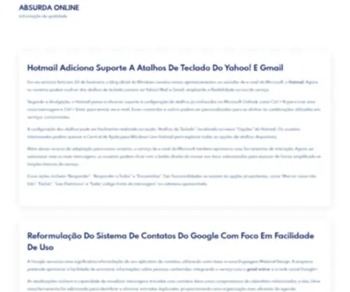 Absurdaonline.com.br(Óculos e Armações GQ) Screenshot