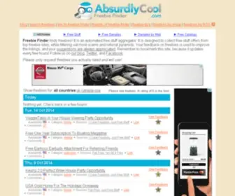 Absurdlycool.com(AbsurdlyCool Freebie Finder) Screenshot