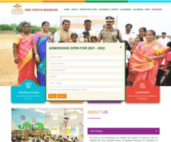 Absvidhyamandhir.org(ABS VIDYA MANDHIR SCHOOL) Screenshot