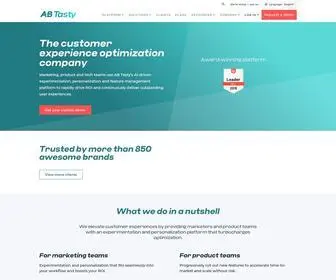 Abtasty.com(Revolutionize brand and product experiences with AB Tasty) Screenshot