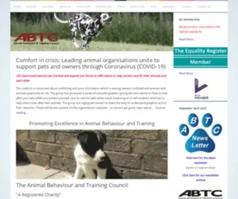 Abtcouncil.org.uk(The Animal Behaviour and Training Council) Screenshot