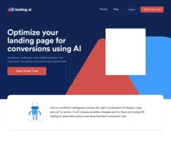 Abtesting.ai(Optimize your landing page for conversions) Screenshot