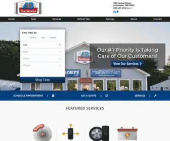 Abtire.com(A & B Tire Service) Screenshot