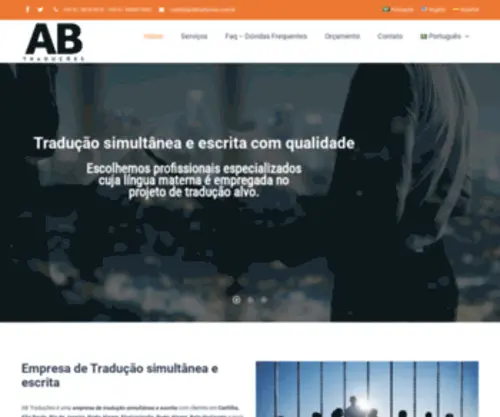 Abtraducoes.com.br(AB Traduções) Screenshot