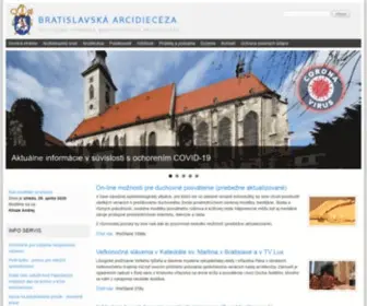 Abu-Bratislava.sk(Bratislavská arcidiecéza) Screenshot