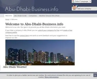 Abu-Dhabi-Business.info(Abu Dhabi Business) Screenshot