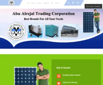 Abualrejal.com(The Leading Power Companies in Yemen) Screenshot