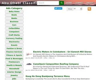 Abudhabiclassify.com(Abu Dhabi Classifieds Offers Business Fashion Jobs Realestate) Screenshot