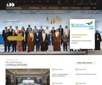 Abudhabidialogue.org.ae(The website of the Abu Dhabi Dialogue. The website) Screenshot