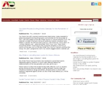 Abudhabiliving.net(Abu Dhabi Living) Screenshot