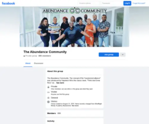 Abundancecommunity.org(The Abundance Community) Screenshot