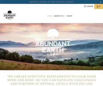 Abundantearthlabs.com(Abundant Earth Labs) Screenshot