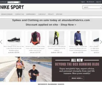 Abundantfabrics.com(Nike sport shoes and clothing) Screenshot