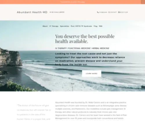 Abundanthealthmd.com(Abundant Health MD) Screenshot