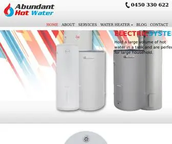 Abundanthotwater.com.au(Hot Water System Service Repairs) Screenshot