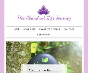 Abundantlifewithsharononline.com(The Abundant Life Journey) Screenshot