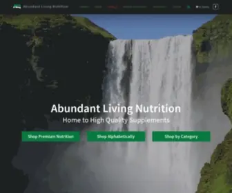 Abundantlivingnutrition.com(Abundant Living Nutrition) Screenshot