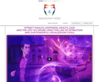 Abundantmind.com(Subliminal affirmations videos) Screenshot