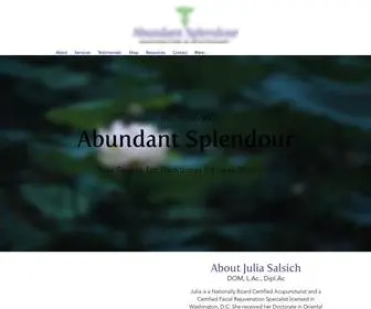 Abundantsplendour.com(Abundant Splendour) Screenshot