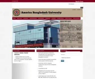 Abuniversitybd.org(America Bangladesh University) Screenshot