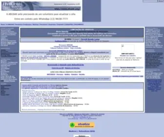 Abusar.org(Portal dos Usuários de Acesso à Internet de Banda Larga) Screenshot