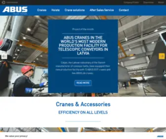 Abuscranes.com(ABUS crane system) Screenshot