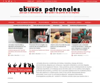 Abusospatronales.es(Denunciemos los Abusos Patronales) Screenshot