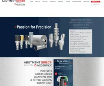 Abutmentdirect.com(German Precision at a fair Price) Screenshot