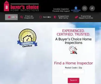 Abuyerschoice.com(A Buyer's Choice Home Inspections) Screenshot