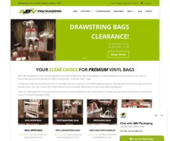 AbvPackaging.com(Vinyl Bags & Vinyl Packaging) Screenshot