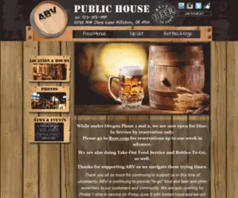 AbvPub.com(ABV Public House) Screenshot