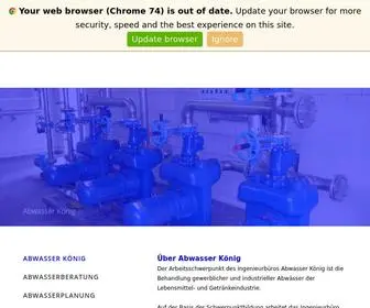 Abwasser-Koenig.de(König) Screenshot