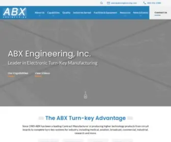 Abxengineering.com(ABX Engineering Contract Manufacturer) Screenshot