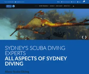 Abyss.com.au(Abyss Scuba Diving) Screenshot