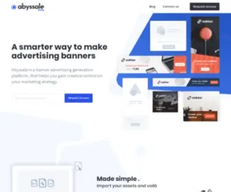 Abyssale.com(Automate your marketing image generation today) Screenshot