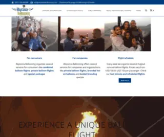 Abyssiniaballooning.com(Balloon flights in Ethiopia with Abyssinia Ballooning) Screenshot