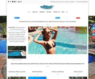 Abysspoolsllc.com(Abyss Pools) Screenshot