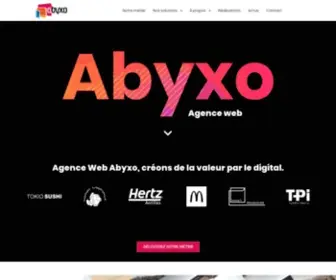 Abyxo.com(Agence Web spécialiste dans la création de site web) Screenshot