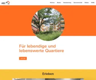 ABZ.ch(Allgemeine Baugenossenschaft Zürich) Screenshot