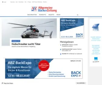 Abzonline.de(Allgemeine BäckerZeitung) Screenshot