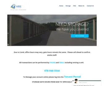 Abzstorage.com(ABZ Self Storage Rowley indoor) Screenshot