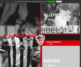 AC-Ajaccio.com(AC Ajaccio) Screenshot