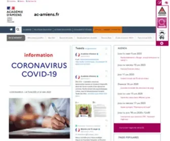 AC-Amiens.fr(Accueil académie) Screenshot