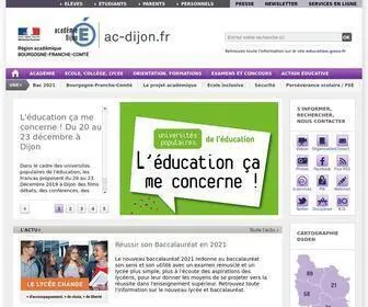 AC-Dijon.fr(Accueil) Screenshot