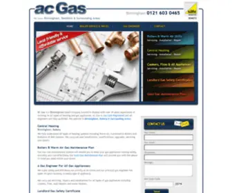 AC-Gas.co.uk(Heating and Gas Appliances) Screenshot