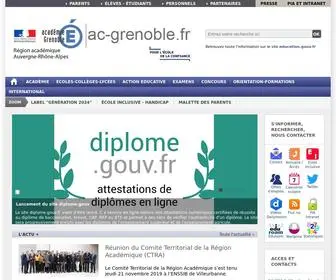 AC-Grenoble.fr(Accueil) Screenshot