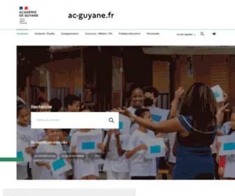 AC-Guyane.fr(Académie de Guyane) Screenshot