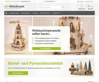 AC-Holzkunst.de(Pyramidenzubehör & Laubsägen Vorlagen Bastelbedarf Erzgebirge) Screenshot